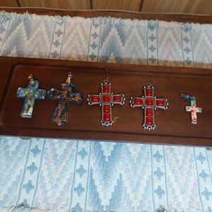 Lot of Cross Earrings & Pendants